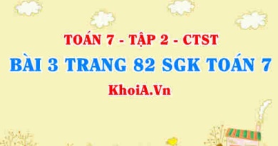 Bài 3 trang 82 SGK Toán 7 Tập 2 Chân trời sáng tạo